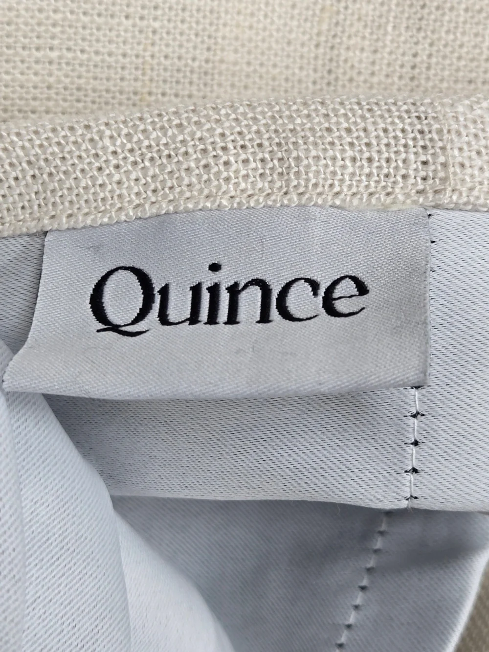 NWT QUINCE Set 2 48x108 Heavyweight European Linen Room Darkening Curtain 0225